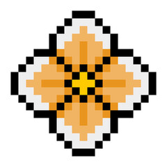 Fototapeta premium pixel flower 