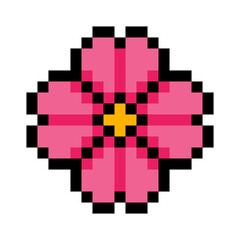 Fototapeta premium pixel flower 
