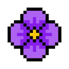 Obraz premium pixel flower 