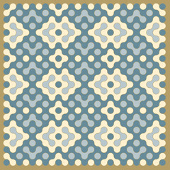 Multicolor truchet tiling connections illustration