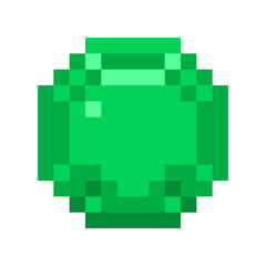 Fototapeta premium pixel emerald 
