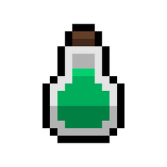 pixel green potion
