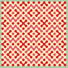 Multicolor truchet tiling connections illustration