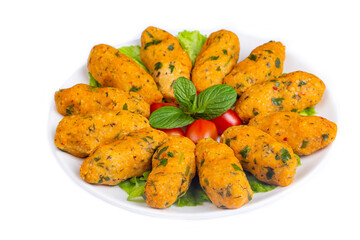 Mercimek Koftesi, Traditional Turkish Food with Bulgur and Lentil