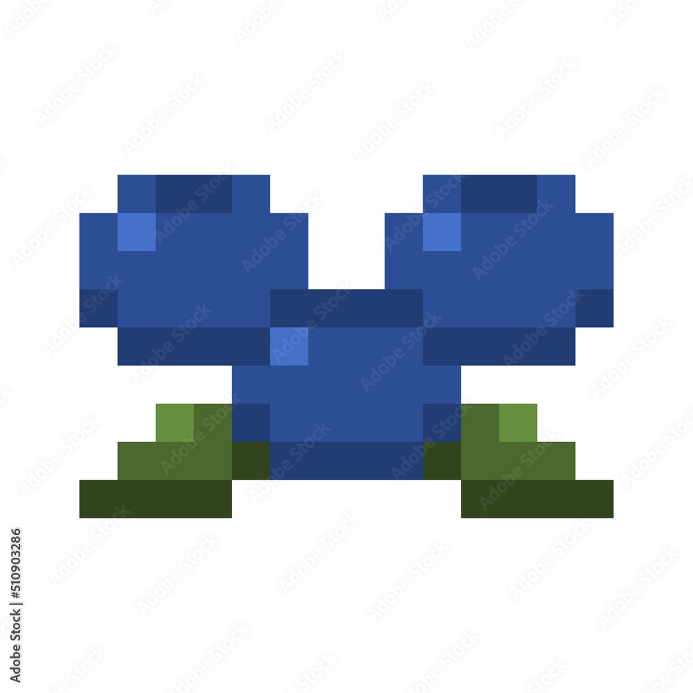 Poster pixel blueberry
