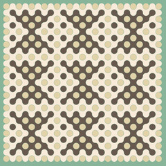 Multicolor truchet tiling connections illustration