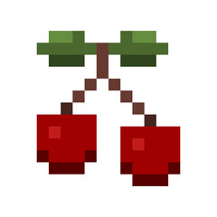 Obraz premium pixel cherry 