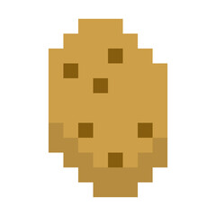Naklejka premium pixel potato 