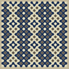 Multicolor truchet tiling connections illustration