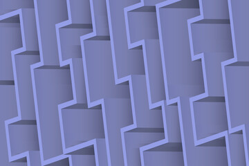 Dark blue maze background. Abstract 3D rendering horizontal wallpaper for web and graphic design.