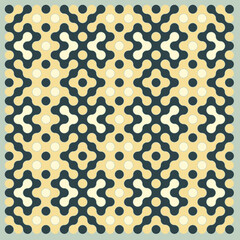 Multicolor truchet tiling connections illustration