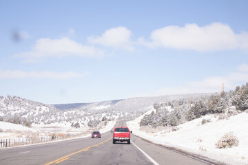 landscape with snow