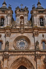 Fototapeta na wymiar Alcobaca, Portugal - july 10 2020 : historical monastery