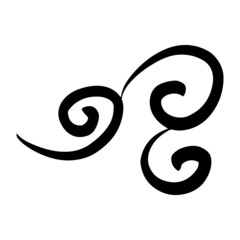 flourish swirl element
