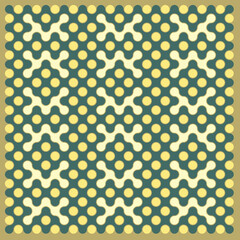 Multicolor truchet tiling connections illustration