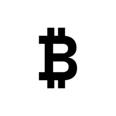 Bitcoin logo. Crypto currency btc vector icon.