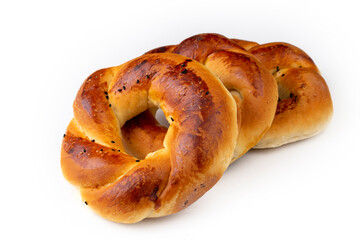 Bakery products, bagel with milk, Turkish name; turkish bagel, acma