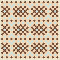 Multicolor truchet tiling connections illustration
