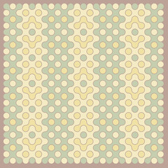 Multicolor truchet tiling connections illustration