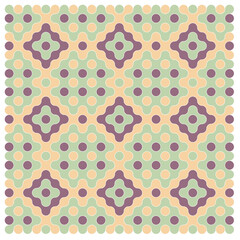 Multicolor truchet tiling connections illustration