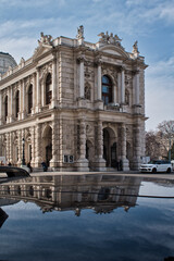 Fototapeta premium The side/back of the Burgtheater in Vienna 