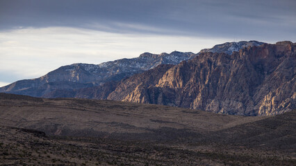 Fototapeta na wymiar Colorful Mountains from Red Rock Canyon National Park in Nevada