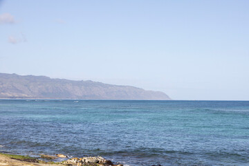 Morning at the beach in Hawaii