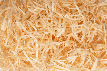 Wooden sawdust shavings natural texture background