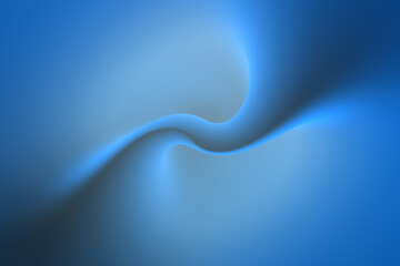 Abstract blue organic curves copy space illustration background.	
