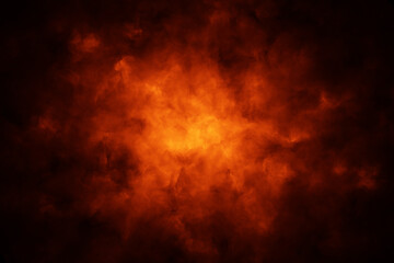 Dark orange red fire flame cloud dark red copy space illustration background.	
