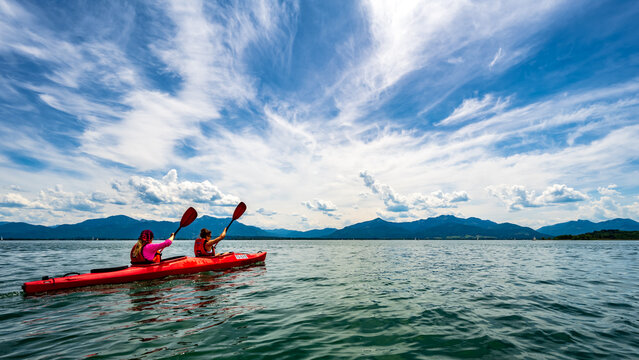 Paddeln auf dem Chiemsee