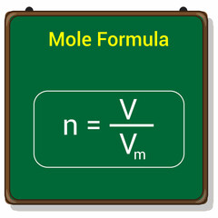 number of moles formula in chemistry