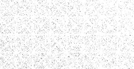 Monochrome texture composed of irregular graphic elements. Distressed uneven grunge background. Abstract vector illustration. Overlay for interesting effect and depth. Isolated on white background.