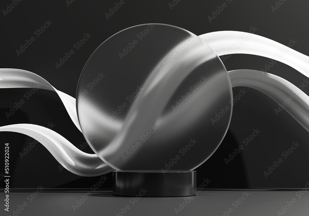 Poster 3d rendering abstract platform podium product presentation backdrop