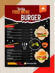 Restaurant Delicious food Flyer Design, Todays Menu Chinese Meal Cover, burger fast food brochure, Hot Food Vector template, café and restaurant menu, food ordering Pizza, Burger Menu book poster	

