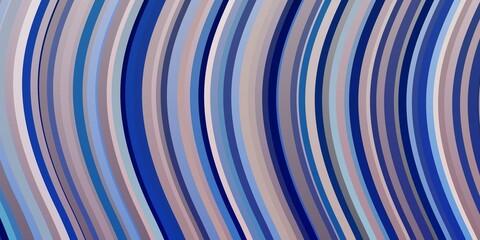 Light Blue, Yellow vector backdrop with curves.