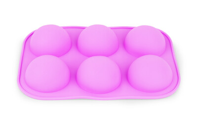 baking dish with non-stick coating isolated on white, top view