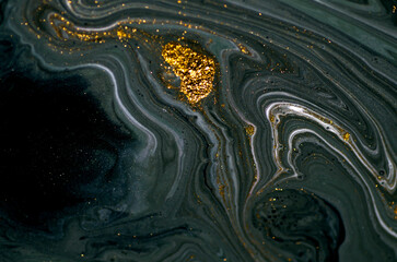 MYSTIC WAVES. Magical painting. Treasury of art. Abstract artwork.Luxury art in Eastern style. Painter uses vibrant paints to create these magic art, with addition golden glitters. MARBLE ART. 