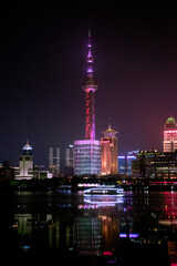 Fototapeta na wymiar Night time in ShangHai.