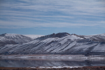 Snow covered mountains