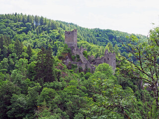 Fototapeta na wymiar Niederburg Manderscheid in der Eifel – Rheinland-Pfalz