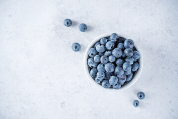Fresh blueberry in a bowl