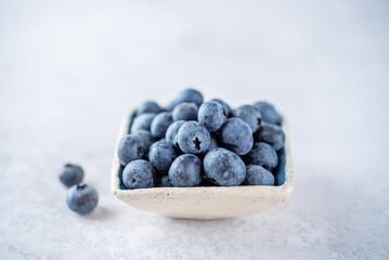 Fresh blueberry in a bowl