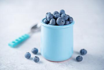 Fresh blueberry in a bowl