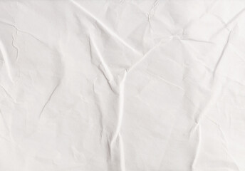 Empty crumpled wet craft paper blank texture copy space background.