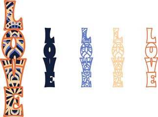 Mandala design. This design consists of several layers. You can change the color and size of the design. Cut each layer and glue together.