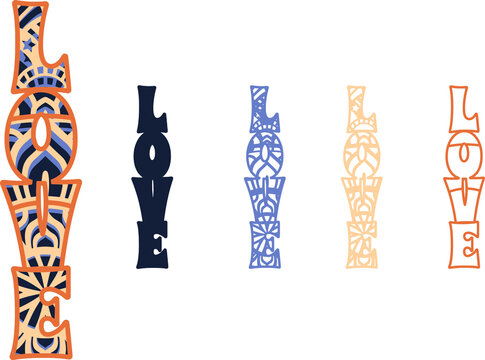 Mandala design. This design consists of several layers. You can change the color and size of the design. Cut each layer and glue together.