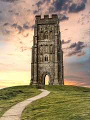 Glastonbury Tor at Dusk