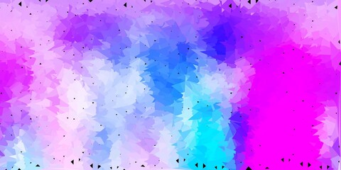 Light pink, blue vector geometric polygonal wallpaper.