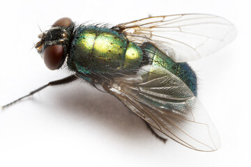 Latin name is Lucilia caesar - The ferocious and greedy fly that Homer wrote about in the Iliad....